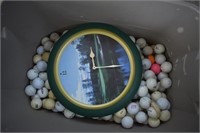 B- BUCKET OF GOLF BALLS