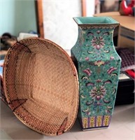 Ornate Basket & Vase