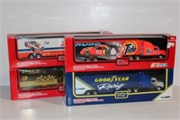 4 -Die cast transporter with cab in original boxes