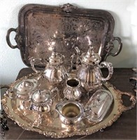 Wallace Baroque & Community Silver Serving Sets
