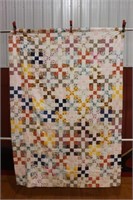 Hand stitched quilt top