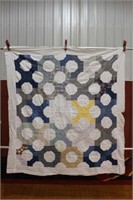 Hand & machine stitched quilt top