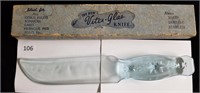 Vitex glass knife in box made in USA