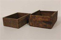 3 Wooden boxes
