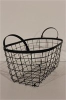 Wire basket, wine bottle holder, wine bottles and