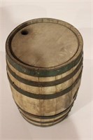 Antique wooden barrell 16 1/2"H x 10 3/4"D
