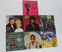 (Qty - 7) Assorted Country Records-