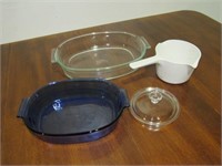(Qty - 3) Corning Ware and Pyrex Glass Ovenware-