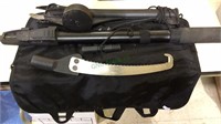 3 part tree limb saw, handle with cutter with