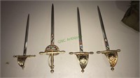 4- decorative swords with the name with