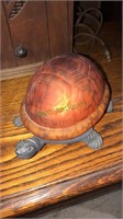Vintage glass turtle light, tested and works, for