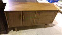 Mid century modern serving chest with two doors