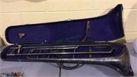 Pitt  American.vintage  silver tone slide trombone