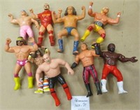 9 Vintage Rubber Titan WWF Wrestlers