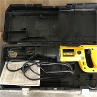 DEWALT ELECTRIC RECIPROCATING SAW WITH STORAGE