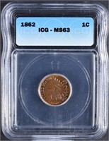 1862 INDIAN CENT ICG MS-63