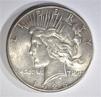 1928 PEACE SILVER DOLLAR CHBU