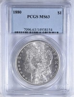 1880 MORGAN DOLLAR PCGS MS-63