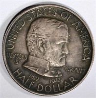 1922 GRANT HALF DOLLAR, AU