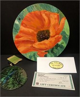 Arbor Gate Gift Certificate & Poppy Painting