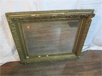 VICTORIAN MIRROR (MISSING SOME PIECES ON FRAME)