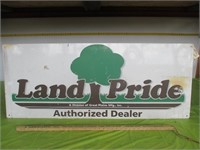 Land Pride Double Sided Porcelain Dealer Sign