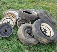 Assortment of Tires and Wheels