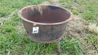 Large Cast Iron Pot with Stand