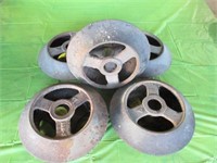 12" rd Iron Industrial Wheels 12 x 4   (5X $)