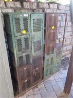 2 Cage Type Lockers 24" x 60"h  AS-IS