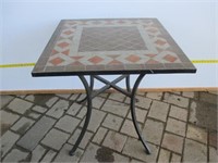 Tile Top Table w/ Metal Legs 25" x 25" x 28"h
