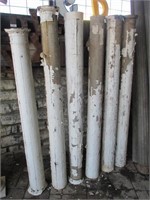 6 Wood Columns  7" rd x 80" h