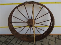 39"rd. x 6 1/2" Iron Spoke Wheel