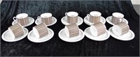 Set ten Arzberg coffee cups & saucers