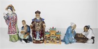 Four various Chinese ceramic figures