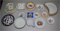 Collection of dishes, small plates, ashtrays