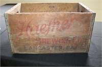 Haefner Brewing Co Lancaster, PA wooden box with