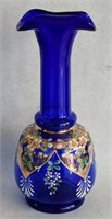 Vintage Bohemian Enamelled  Vase