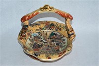Vintage Satsuma Handled Bowl