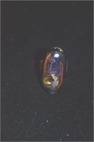 ARTIST MADE FUSED GLASS RING SIZE 8 3/4 1 1/4"
