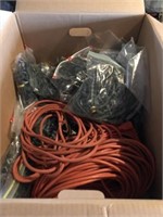 Extension Cords & Christmas Lights Box Full