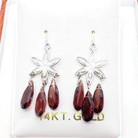 $1700 14K Garnet Earrings