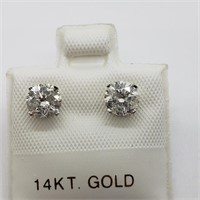 $8100 14K 2 Diamond Earrings