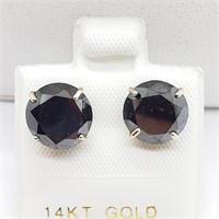 $2500 14K Black Diamond Earrings