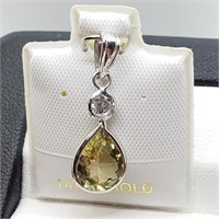 $3100 14K Zultanite  Diamond Pendant