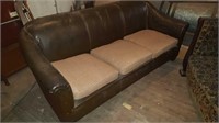 1940's leather sofa
