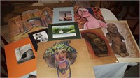Lot w/misc art work and photographs