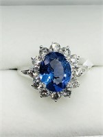 $11800 14K Tanzanite  Diamond Ring
