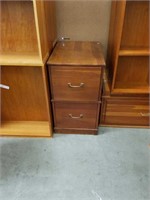 To drawer wooden file cabinet