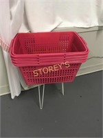 4 Pink Baskets
